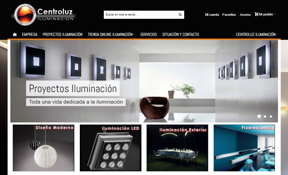 centroluz iluminacion tienda online lamparas