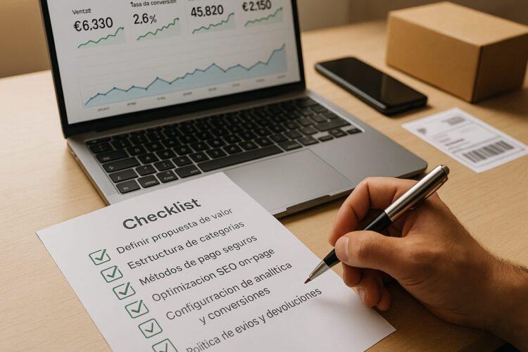 Checklist para crear una tienda online rentable paso a paso