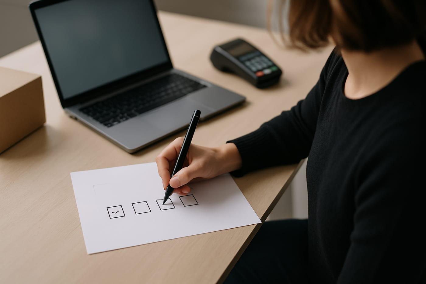 Checklist legal tiendas online en una tienda online con revisión de textos legales, privacidad y proceso de compra